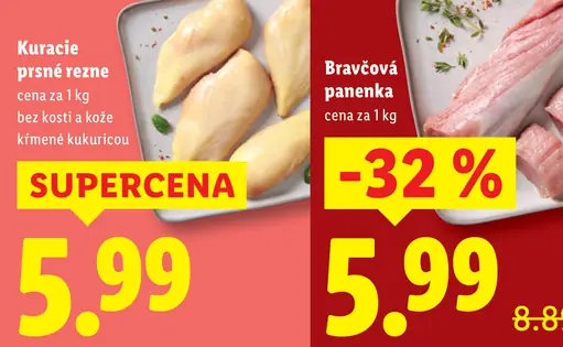 Kuracie prsia rezne bez kosti
