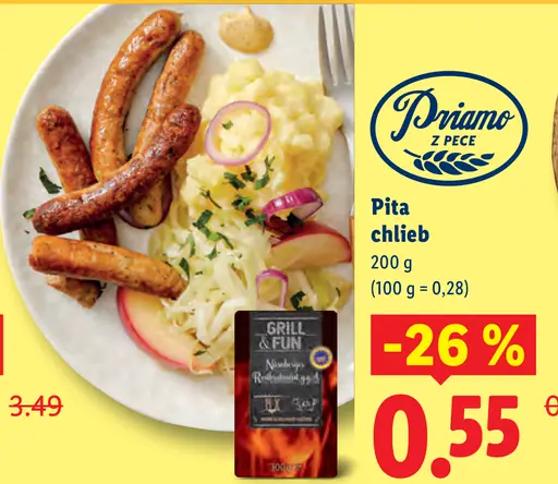 Priamo z pece Pita chlieb