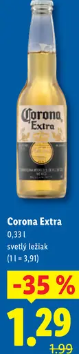Corona Extra svetlý ležiak