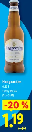 Hoegaarden svetlý ležiak