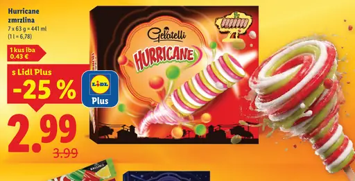 Gelatelli Hurricane zmrzlina