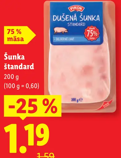 Pikok Dušená šunka štandard