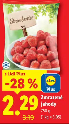 Strawberries mrazené jahody