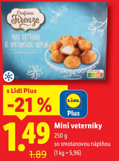 Confiserie Firenze Mini veterníky so smotanovou náplňou