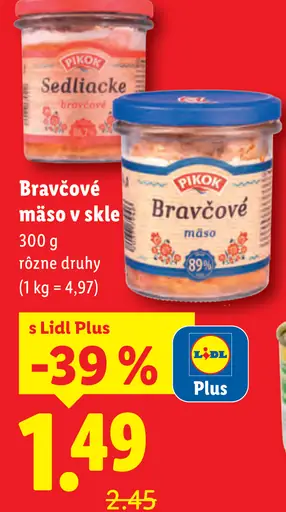 Pikok Bravčové mäso v skle