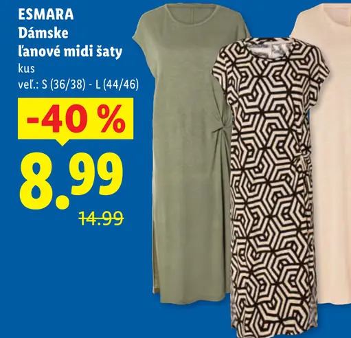 Esmara Dámske šaty