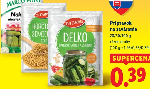 Thymos Delko nálev na uhorky a zeleninu