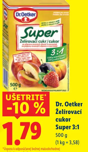 Dr. Oetker Super želírovací cukor 3:1