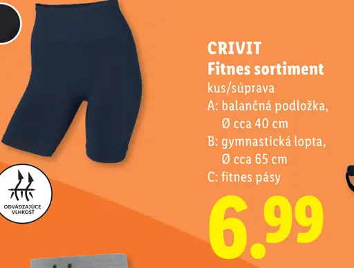 Crivit krátke funkčné legíny dámske