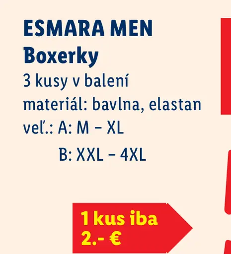 Esmara men Boxerky