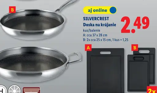 Silvercrest doska na krájanie plastová sada A