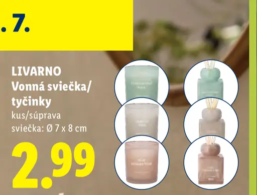 Livarno vonná sviečka