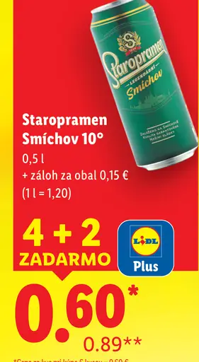Staropramen plechovka Smíchov 10°