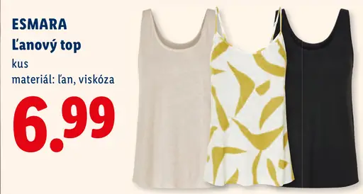 Esmara Ľanový top