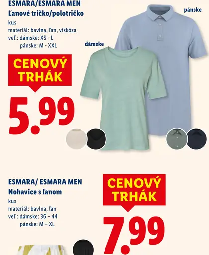 Esmara/Esmara Men ľanové tričko alebo polotričko