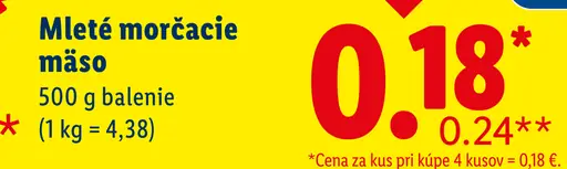Mleté morčacie mäso