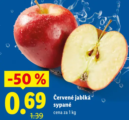 Červené jablká