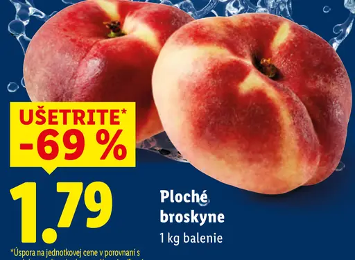 Ploché broskyne