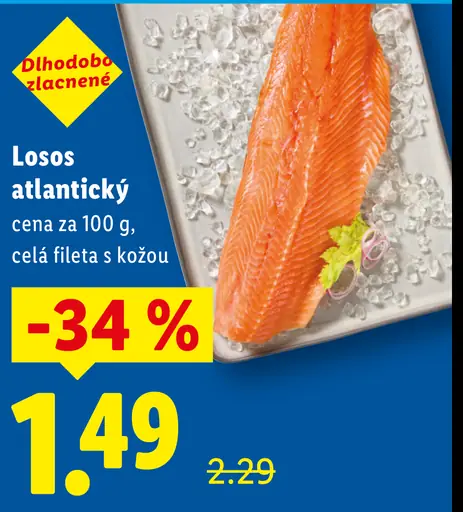 Losos atlantický celá fileta s kožou