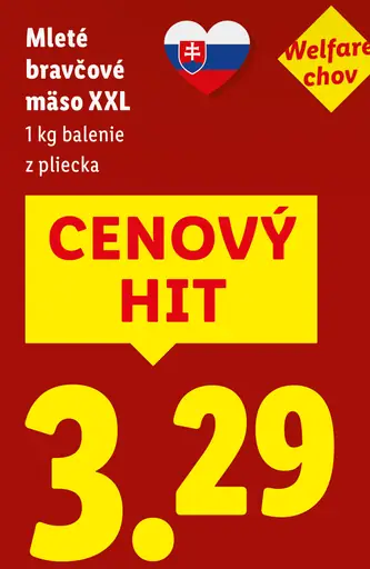 Mleté bravčové mäso XXL