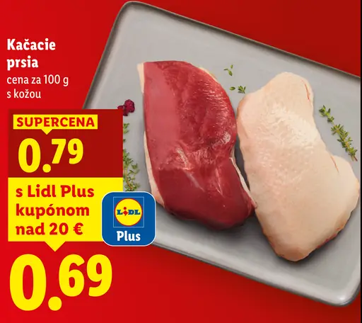 Kačacie prsia XXL s kožou