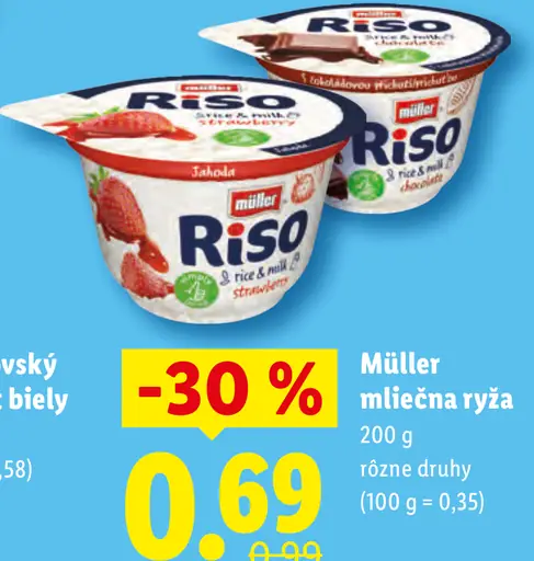 Müller Riso mliečna ryža rôzne druhy