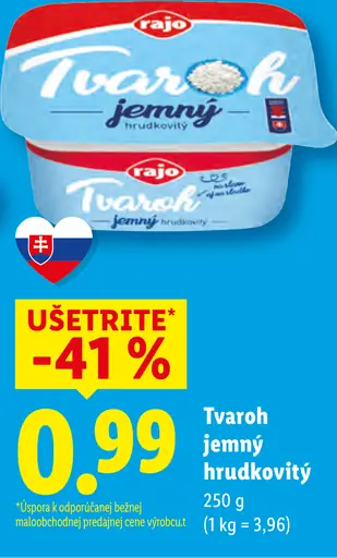 Rajo Tvaroh jemný hrudkovitý