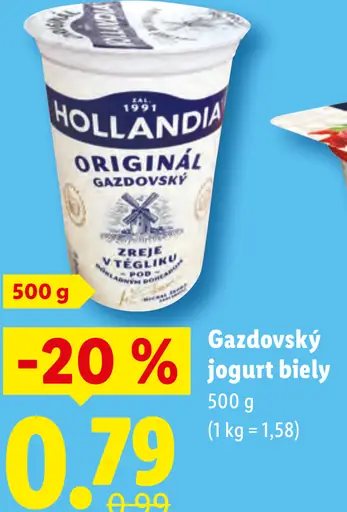 Hollandia Gazdovský biely jogurt
