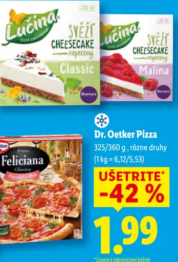 Dr. Oetker Pizza rôzne druhy