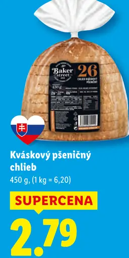 The Baker Street Kváskový pšeničný chlieb