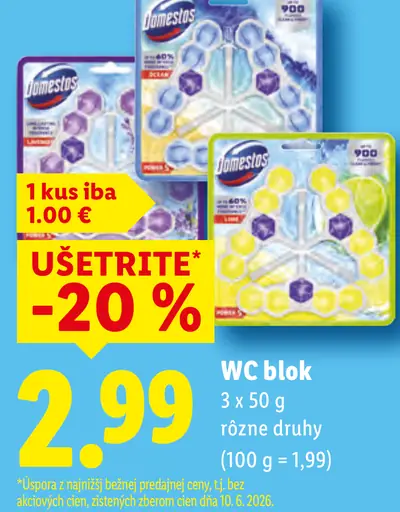 Domestos WC blok