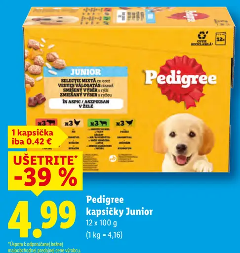 Pedigree kapsičky Junior