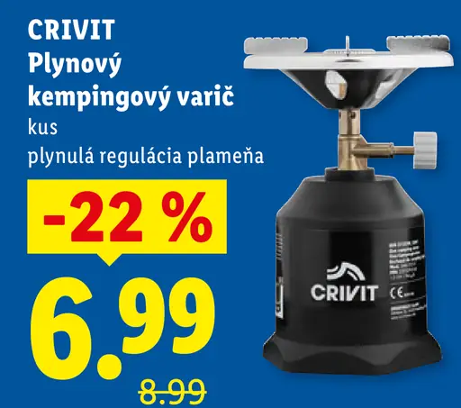 Crivit plynový kempingový varič