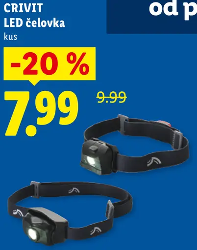 Crivit LED čelovka