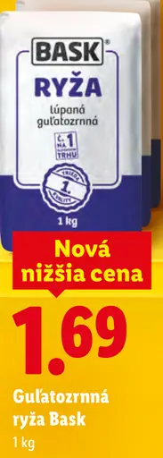 Bask ryža guľatozrnná