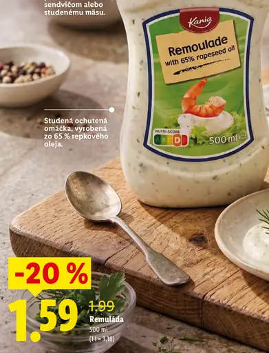Kania Remoulade so 65 % repkového oleja