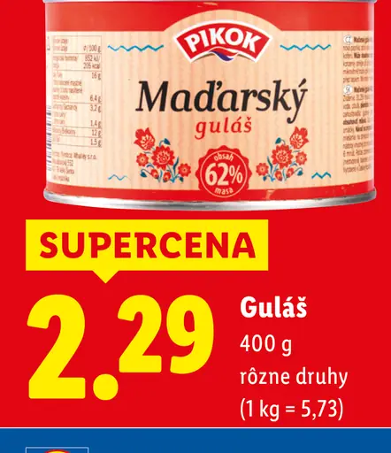 Pikok Maďarský guláš