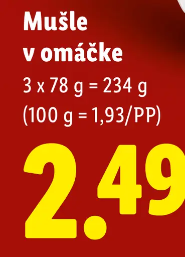 Solevita Mušle v omáčke