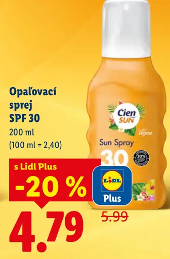 Cien Sun Opalovací sprej SPF 30