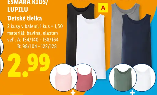 Esmara Kids/Lupilu detské tielka