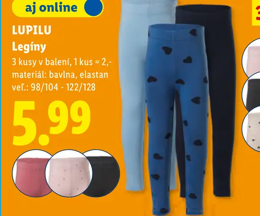 Lupilu detské legíny