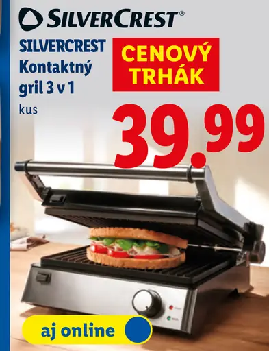 SilverCrest Kontaktný gril 3 v 1