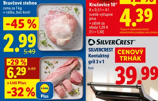 Bravčové stehno vcelku bez kosti čerstvé