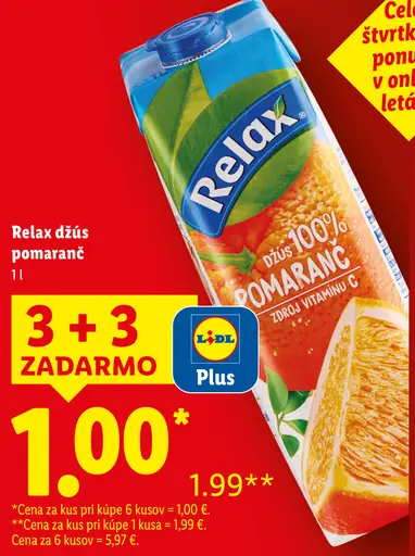 Relax Džús Pomaranč