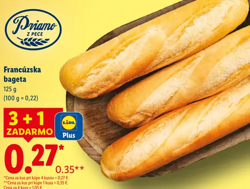 Priamo z pece francúzska bageta