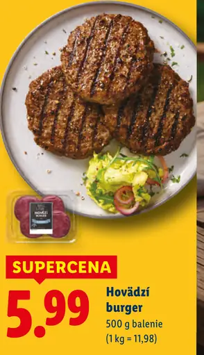 Hovädzí burger