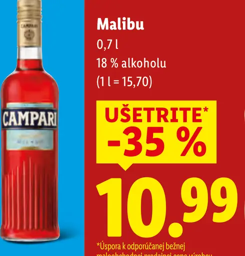 Likér Campari Bitter