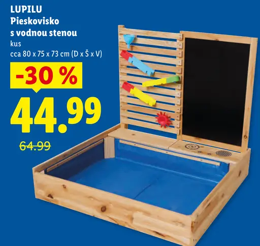 Lupilu pieskovisko s vodnou stenou