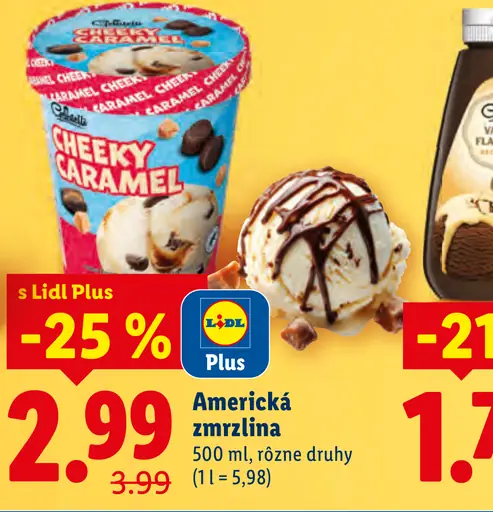 Cheeky Caramel americká zmrzlina