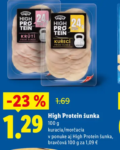 Pikok High Protein šunka kuracia alebo morčacia